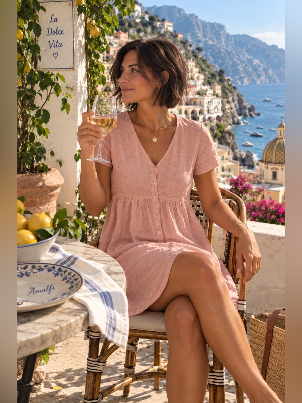 Jillian Harris x Priv Linen Dress